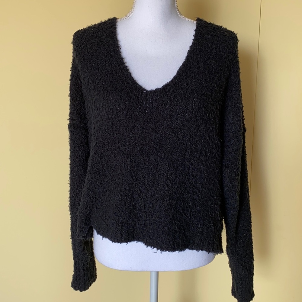 Free people black sweater comfy size XS - Picture 7 of 10